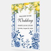 Panneau de mariage en acrylique citron bleu (Angle)