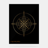 Panneau de mariage en acrylique Géométrie sacrée d (Recto)