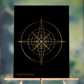 Panneau de mariage en acrylique Géométrie sacrée d (Neutre)