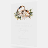 Panneau de mariage espagnol avec anneau (Angle)