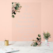 Panneau de mariage espagnol floral blanc (Mariage)