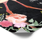 Panneau de mariage Flamingo Mimosa Bar tableau noi (Coin)