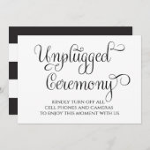 Panneau de mariage Invitation de cérémonie débranc (Devant / Derrière)