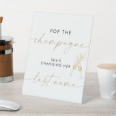 Panneau de mariage moderne Combien de baisers (In SItu)