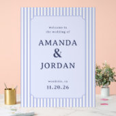 Panneau de Mariage Pastel Élégant (Mariage)