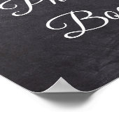 Panneau de Mariage Photobooth Aspect Tableau Noir (Coin)