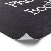 Panneau de Mariage Photobooth Tableau Noir Look (Coin)
