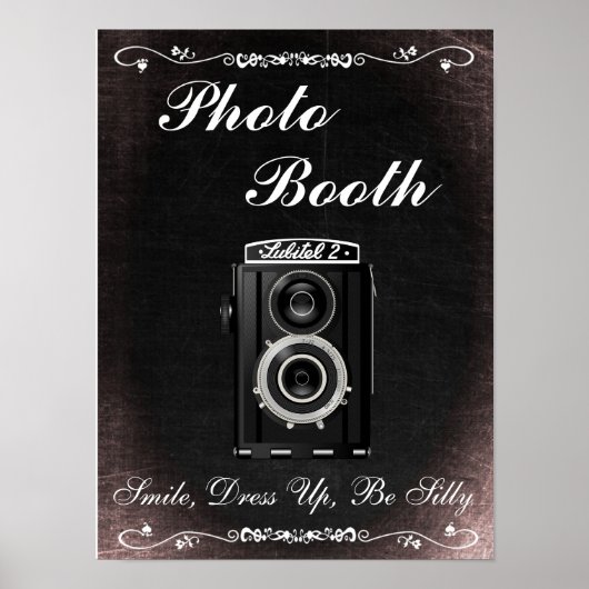 Panneau de mariage pour Photobooth, style tableau  (Devant)