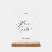 Panneau de mariage pour table de desserts minimali (Recto)