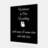 Panneau de mariage / réception (Angle)