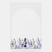 Panneau de mariage rustique de fleurs sauvages (Recto)