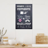 Panneau de mariage sur tableau noir Fancy Photoboo (Cuisine)