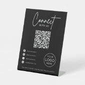 Panneau de médias sociaux QR Code pour entreprise (Recto)