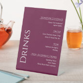Panneau de menu de bar de mariage en acrylique mod (In SItu)