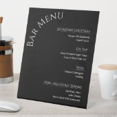Panneau de menu de bar de mariage en acrylique mod (In SItu)