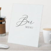 Panneau de menu de bar pour mariage écriture éléga (In SItu)