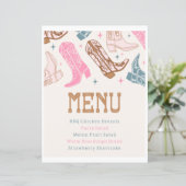 Panneau de menu de fête occidentale commune (Debout devant)