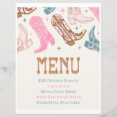 Panneau de menu de fête occidentale commune (Devant)