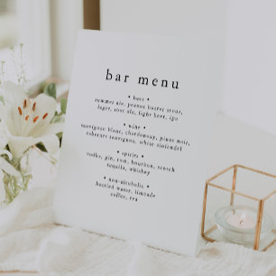 Panneau de menu de la barre de Mariage unique mini