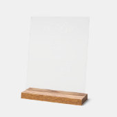 Panneau de menu de mariage moderne minimaliste pou (Angle)