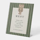Panneau de menu de premier anniversaire de homard (Recto)