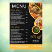 Panneau de menu de restaurant éditable pour vitrin (Feuille 3)