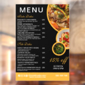 Panneau de menu de restaurant éditable pour vitrin (Feuille 2)