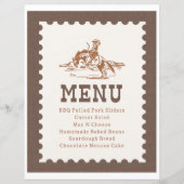 Panneau de menu de rodéo modifiable 8x10 (Devant)