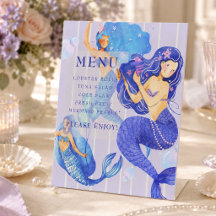 Panneau de menu pour le premier anniversaire de la