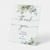 Panneau de Merci de Fête des mariées verdoyante (Recto)