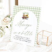 Panneau de message en bouteille du marché fermier 