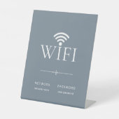 Panneau de mot de passe de réseau Wifi minimaliste (Recto)