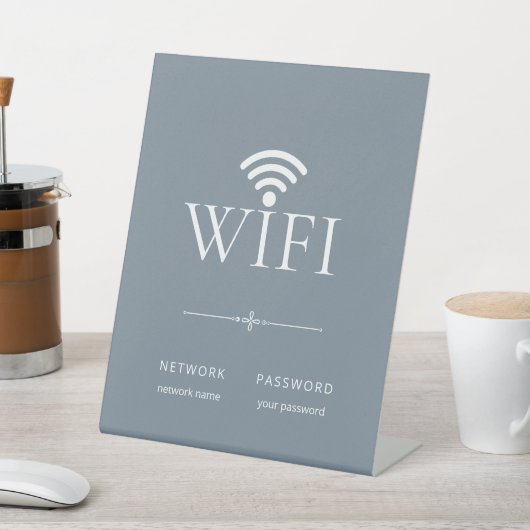 Panneau de mot de passe de réseau Wifi minimaliste (In SItu)