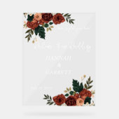 Panneau de mousse de mariage de jardin romantique (Recto)
