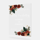 Panneau de mousse de mariage de jardin romantique (Angle)