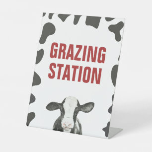 Panneau de nourriture de la station de pâturage po