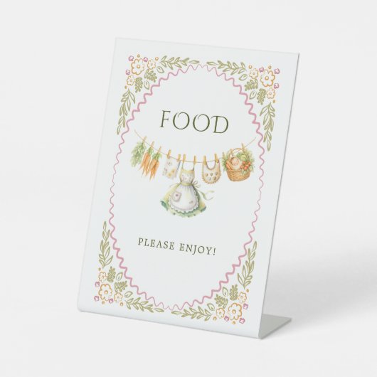 Panneau de nourriture pour Baby Shower | Table de (Recto)