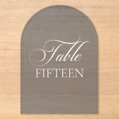 Panneau de numéro de table alphabétique bleu marin (Recto)
