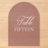 Panneau de numéro de table alphabétique Bourgogne (Recto)