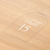 Panneau de numéro de table de calligraphie en ivoi (Poser)