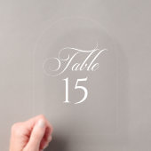 Panneau de numéro de table de calligraphie en ivoi (In situ (ordinateur de poche))