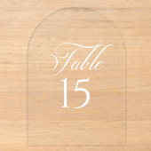 Panneau de numéro de table de calligraphie en ivoi (Recto)