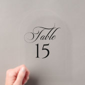 Panneau de numéro de table de calligraphie noir iv (In situ (ordinateur de poche))