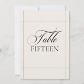 Panneau de numéro de table de calligraphie noir iv (Devant)
