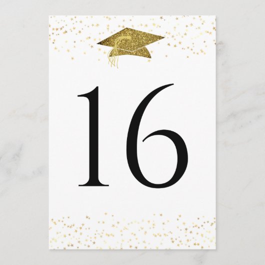 Panneau de numéro de table de fête de remise des d (Devant)