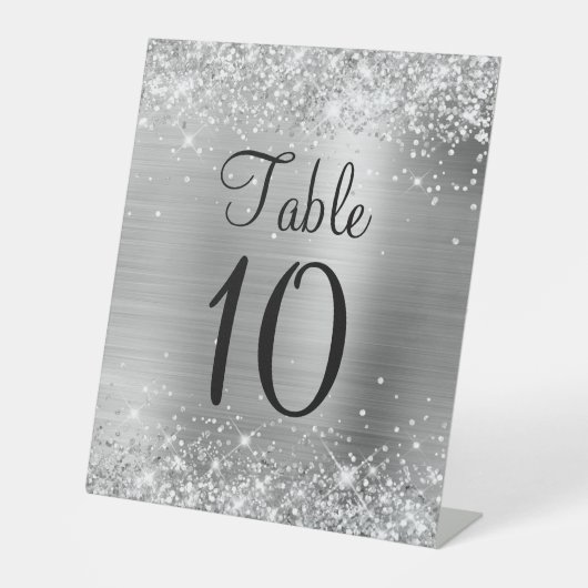 Panneau de numéro de table de mariage en feuille d (Recto)