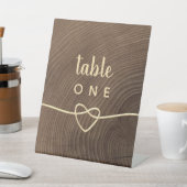 Panneau de numéro de table de mariage sur socle (In SItu)