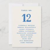 Panneau de numéro de table de tableau de sièges d' (Dos)