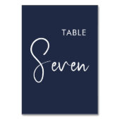 Panneau de numéro de table élégant bleu marine min (Par défaut)