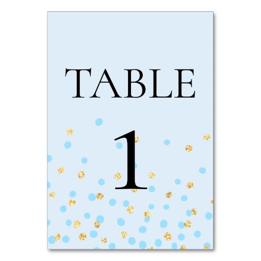 Panneau de Numéro de Table Éléphant Bleu (Dos)